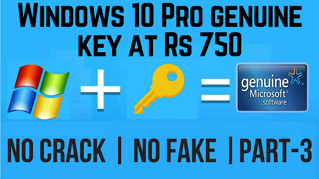 Buy Windows 10 Pro OEM genuine activation key at Rs 750 | No Crack | No Fake in Hindi (Part-3)