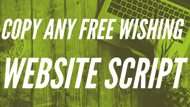 Copy any free wishing website script | Duplicate any event script | Copy any WhatsApp viral script
