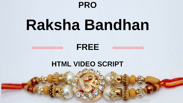 PRO Raksha Bandhan free HTML video script | wishing website new script | whatsapp viral script