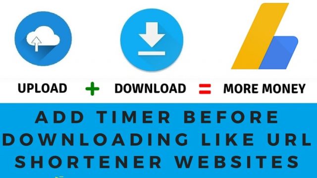 How to add timer before downloading like URL shortener websites and earn more money (Hindi)