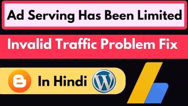Ad Serving Has Been Limited Invalid Traffic Problem Fix