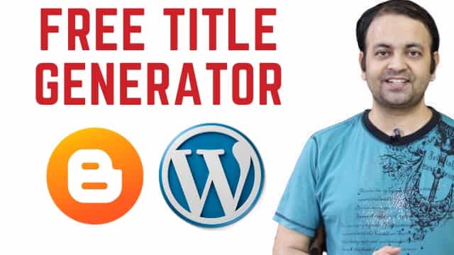 Free Title Generator For WordPress & Blogger