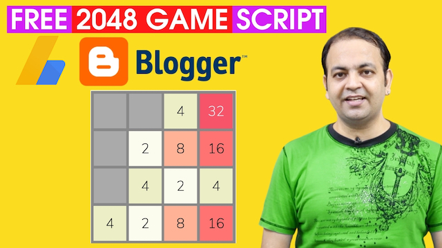 2048 Games For Blogger Free Script