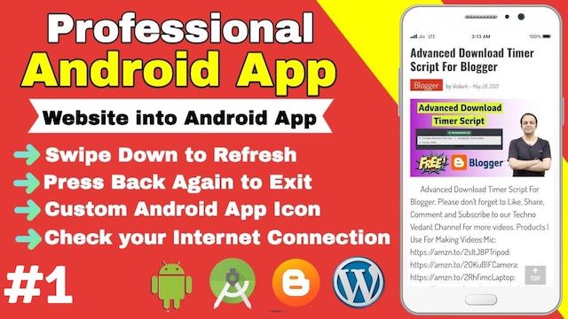 Convert your Website into Professional Android App Using Android Studio